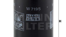 Filtru ulei (W7195 MANN-FILTER) AUDI,BARKAS,BMW,DO...