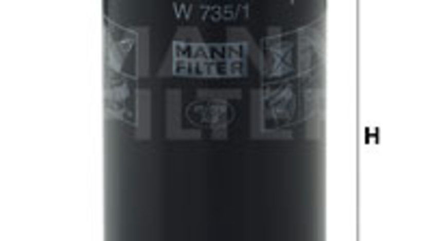 Filtru ulei (W7351 MANN-FILTER) AUDI