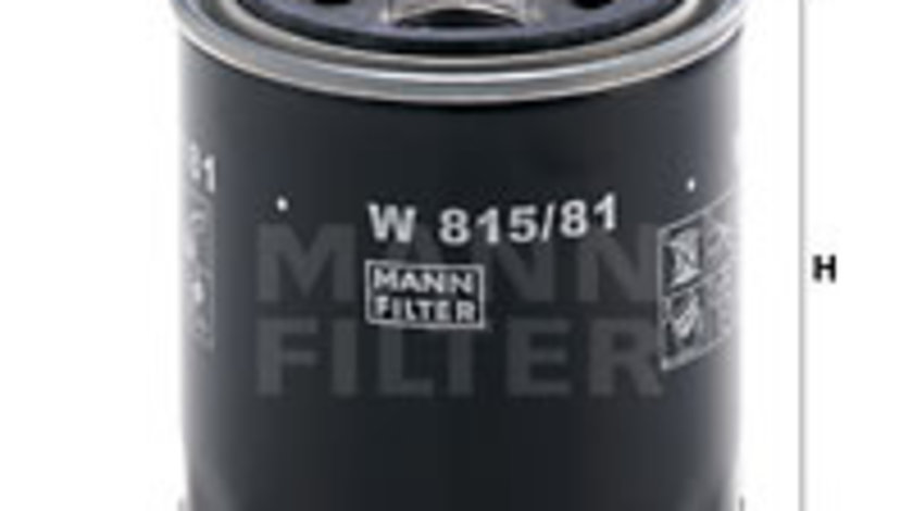 Filtru ulei (W81581 MANN-FILTER) HONDA,ROVER,TRIUMPH