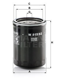 Filtru ulei (W81582 MANN-FILTER) ACURA,HONDA,ROVER