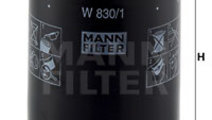 Filtru ulei (W8301 MANN-FILTER) FORD,SEAT,VW
