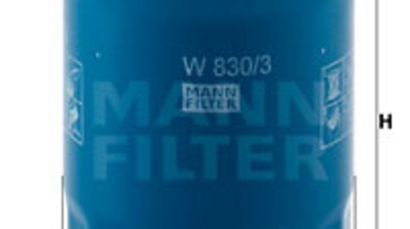 Filtru ulei (W8303 MANN-FILTER) HYUNDAI,KIA