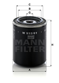 Filtru ulei (W93281 MANN-FILTER)