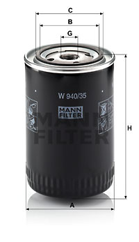 Filtru ulei (W94035 MANN-FILTER) MAZDA