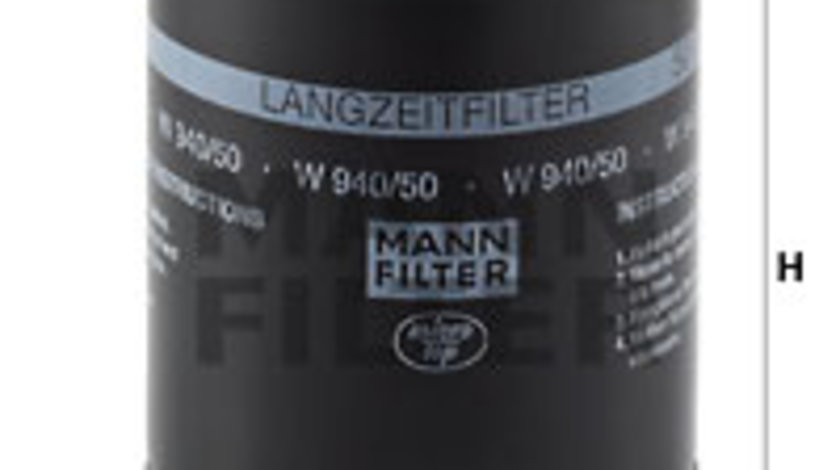 Filtru ulei (W94050 MANN-FILTER) AUDI,VW