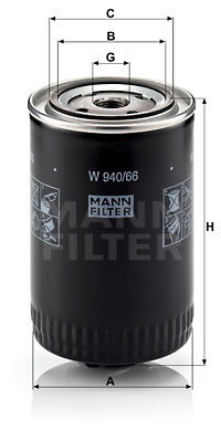 Filtru ulei (W94066 MANN-FILTER) AUDI,SEAT,SKODA,VW