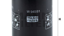 Filtru ulei (W94081 MANN-FILTER) FORD,FORD ASIA / ...