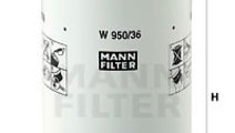 Filtru ulei (W95036 MANN-FILTER) IVECO