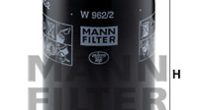 Filtru ulei (W9622 MANN-FILTER) RENAULT TRUCKS,VOLVO