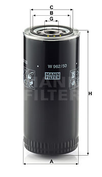 Filtru ulei (W96250 MANN-FILTER)