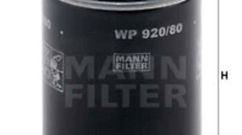 Filtru ulei (WP92080 MANN-FILTER) CHEVROLET,HOLDEN,ISUZU,MAZDA,MITSUBISHI,OPEL,SUZUKI,VAUXHALL