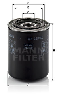Filtru ulei (WP92882 MANN-FILTER) FORD,NISSAN