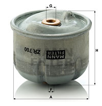 Filtru ulei (ZR700X MANN-FILTER) FORD,FORD AUSTRALIA,LAND ROVER