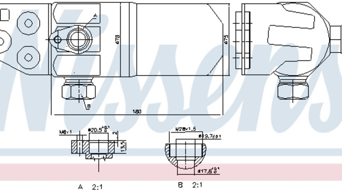 Filtru uscator AC AUDI A2 1.2D-1.6 intre 2000-2005 cod intern: CI1359CE