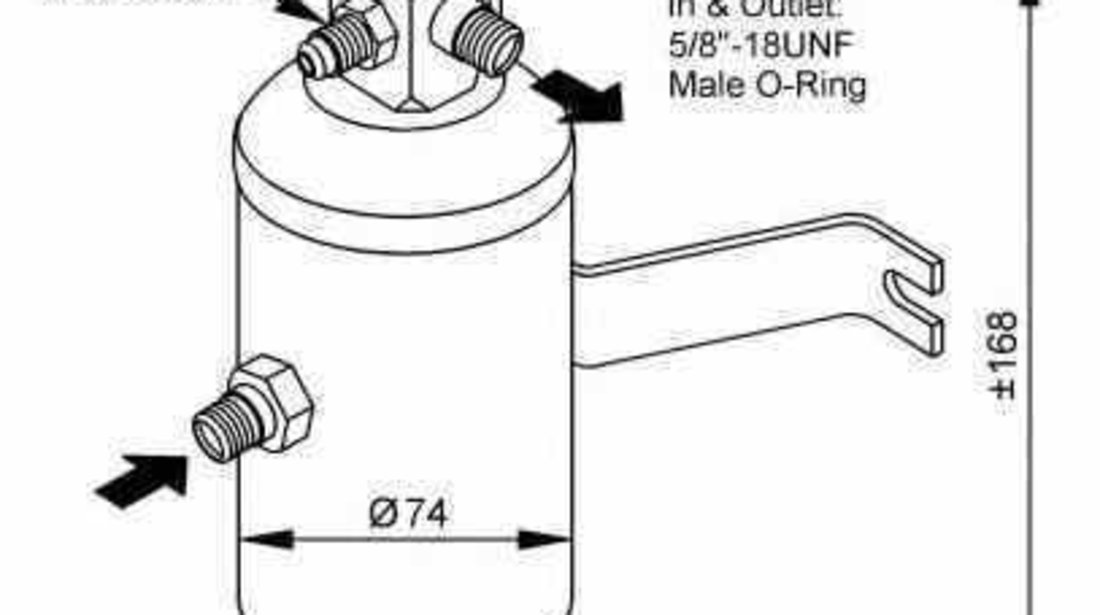 Filtru Uscator Aer Conditionat CITROËN BERLINGO MF NRF 33145