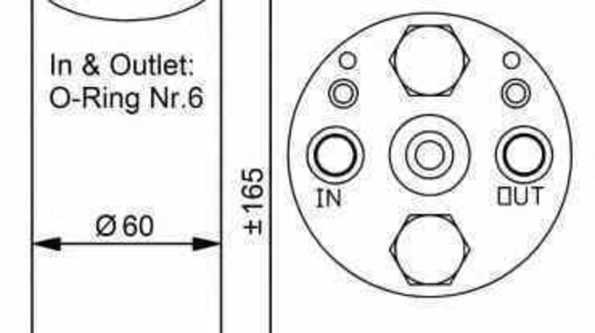 Filtru Uscator Aer Conditionat MAZDA 121 II DB NRF 33125