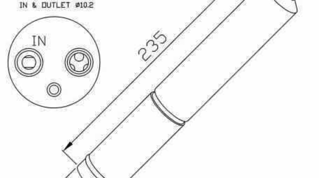 Filtru Uscator Aer Conditionat MAZDA 3 BK NRF 33225