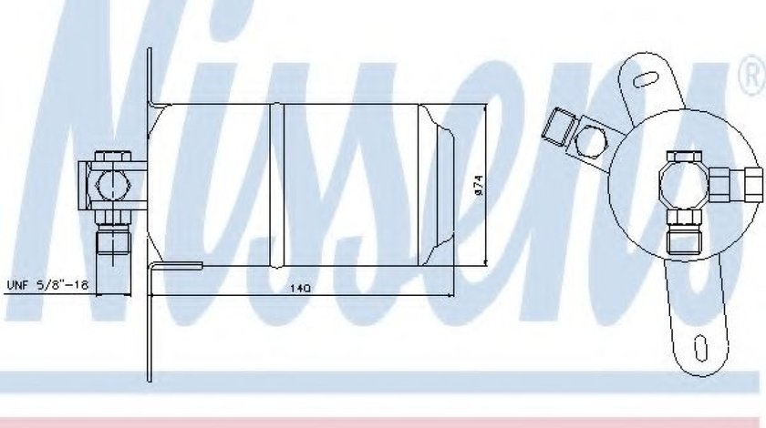 Filtru uscator clima / aer conditionat MERCEDES E-CLASS Combi (S210) (1996 - 2003) NISSENS 95184 - produs NOU