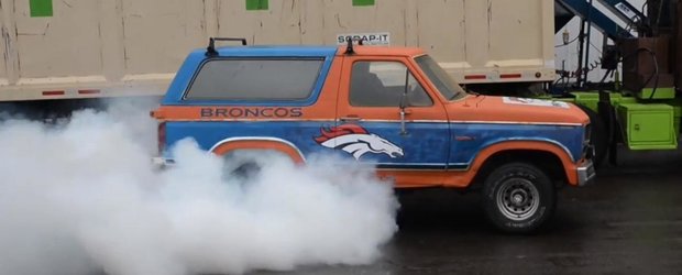 Finala Superbowl 2014 aduce dezastrul: un Ford Bronco a cazut victima colaterala