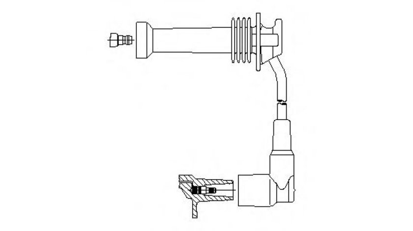 Fisa bujii FORD B-MAX (JK) (2012 - 2016) BREMI 8A17/38 piesa NOUA