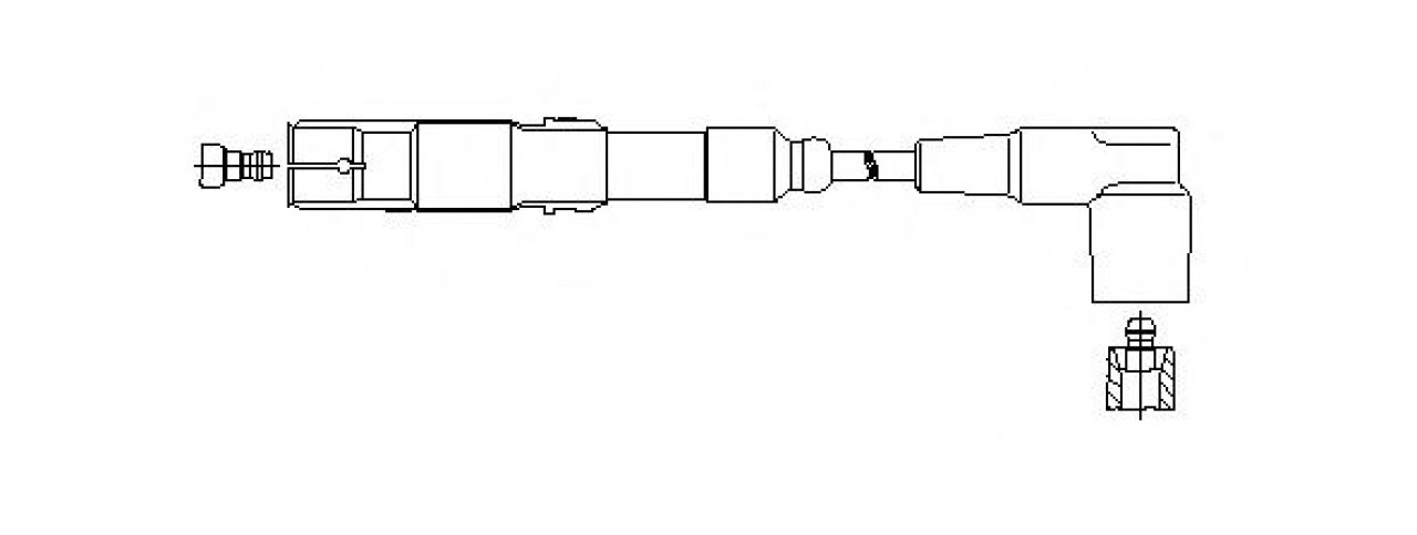 Fisa bujii MERCEDES E-CLASS (W124) (1993 - 1995) BREMI 150/80 piesa NOUA