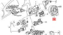 Fisa volan VW Golf 5 2.0 TDI BMM 2008 OEM 1K095965...