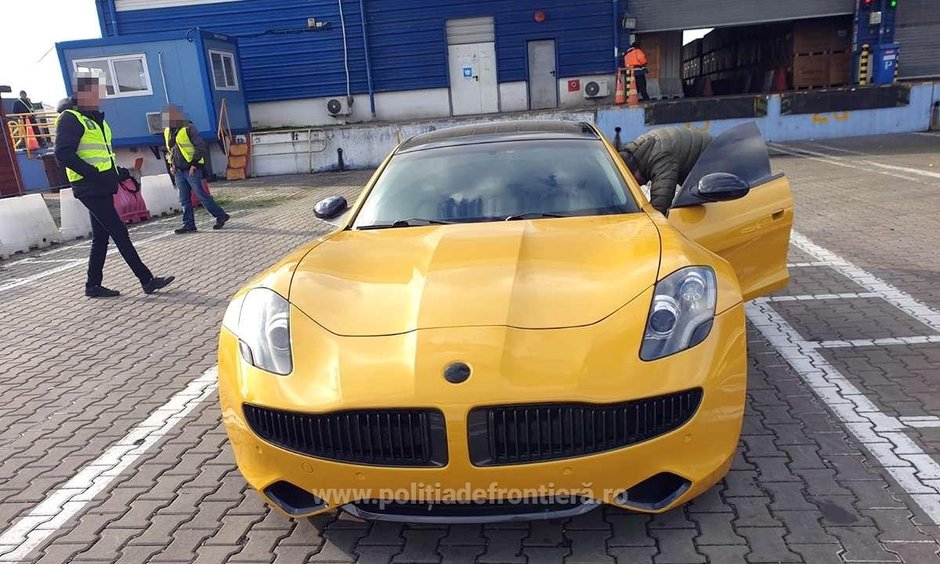 Fisker Karma confiscat de Politia de Frontiera