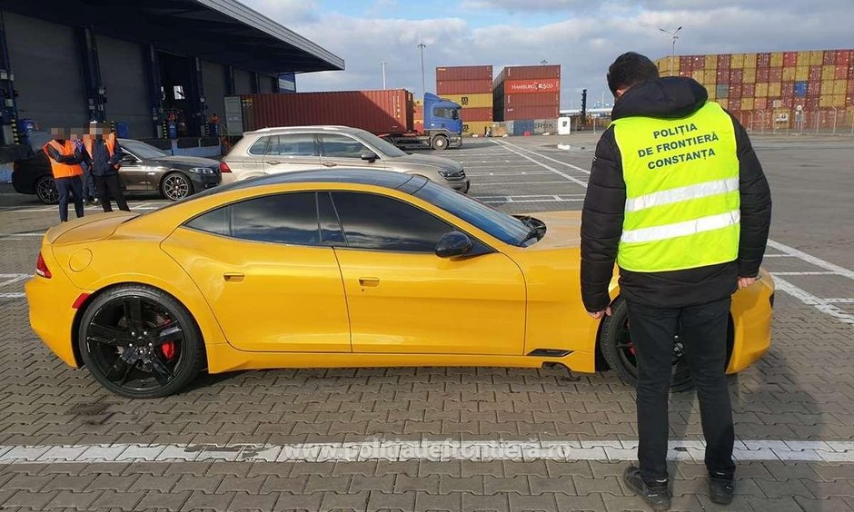 Fisker Karma confiscat de Politia de Frontiera