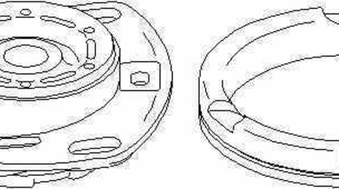 Flansa amortizor telescop AUDI A6 4A C4 TOPRAN 108 564