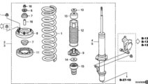 Flansa amortizor telescop fata Honda Accord (poz.8...