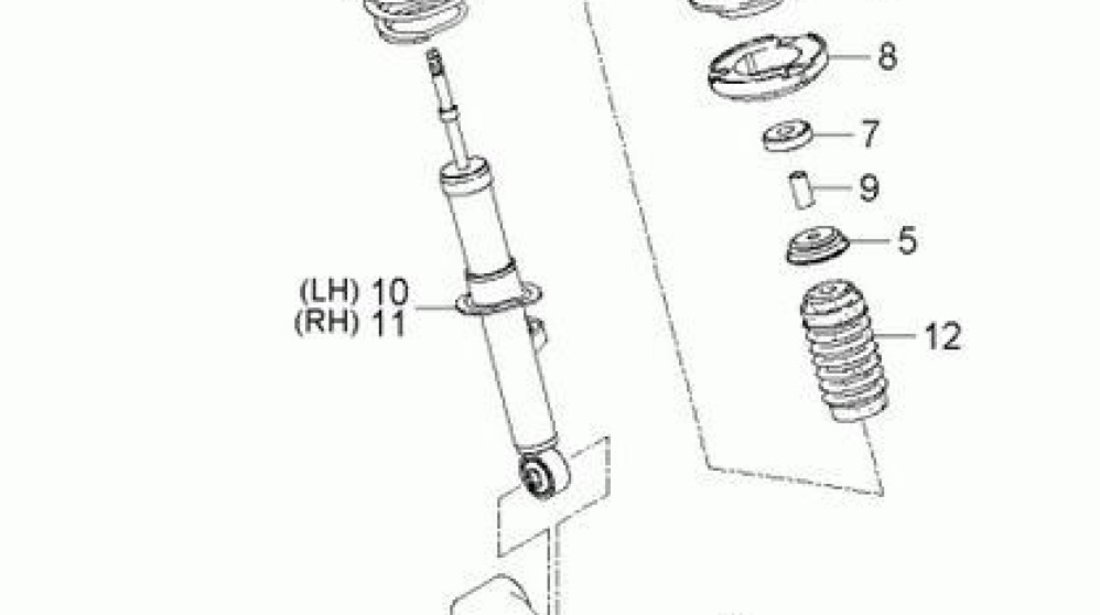 Flansa amortizor telescop punte fata cu rulment Kia Sorento I KIA OE 546703E000