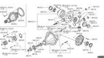 Flansa cardan grup spate Nissan Cabstar (poz.38210...