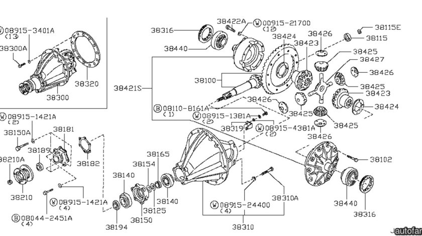Flansa cardan grup spate Nissan Cabstar (poz.38210) NISSAN OE 38210-06J03