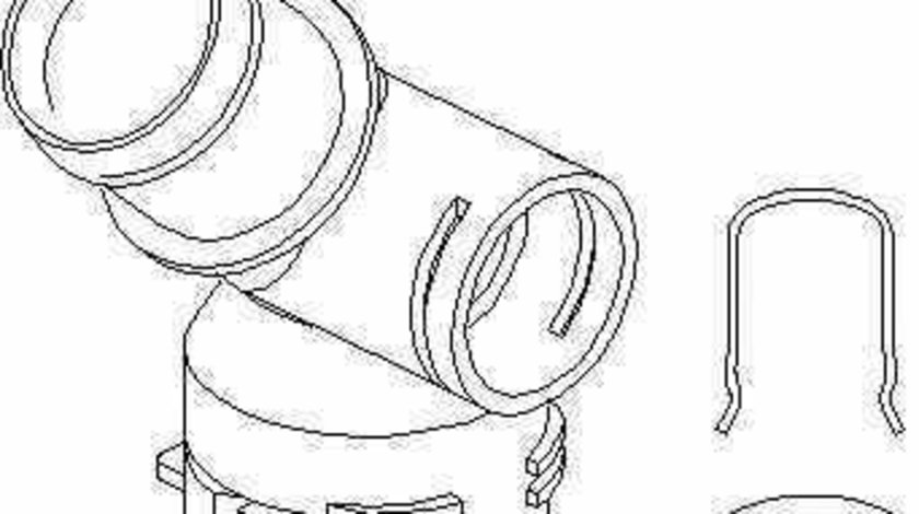 Flansa lichid racire VW GOLF V 1K1 TOPRAN 112 399