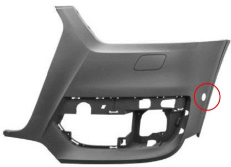 Flaps bara fata stanga cu guari spalator si senzori Audi Q3 2011-2014