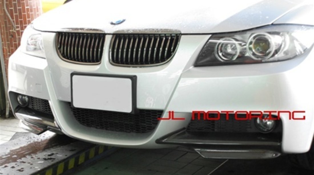 Flapsuri Carbon Splitere Prelungiri Stanga Dreapta Bara fata BMW e90 non Facelift Bara M Technik
