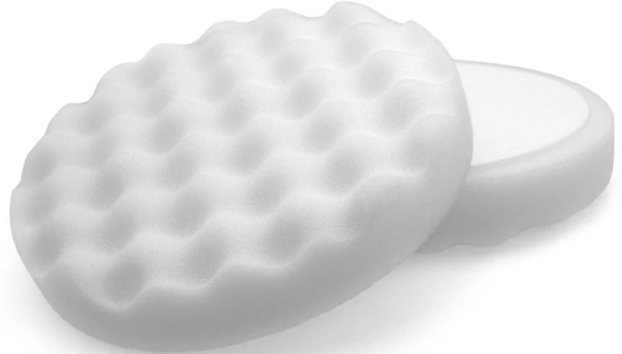 Flexipads Creme Waffle Very Firm Cutting Pad Burete Polish Valuri Alb 150mm 44726