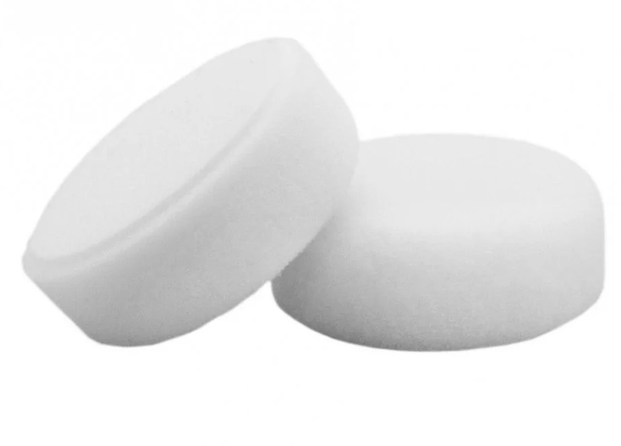 Flexipads White Very Firm Grip Cutting Pad Burete Polish Ferm Alb 80mm 44695