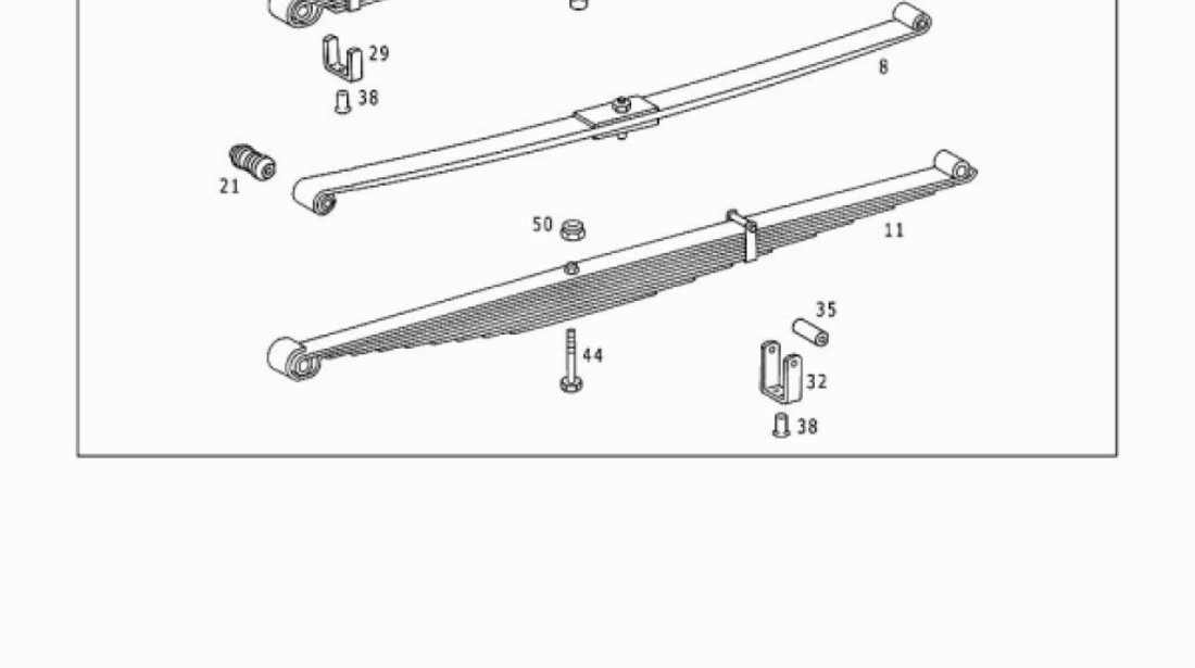 Foi arc fata Vario (poz.8 cu 1,2 si 3 foi) MERCEDES OE 667 320 39 02