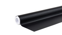 Folie 3d Fibră Carbon Black 30cm X 150cm Amio 025...