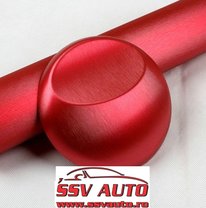 Folie Auto Aluminiu Polisat Rosu 152CM