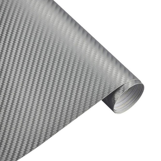 Folie Auto Carbon 3D Argintiu 127CM X 1M TCT-1600