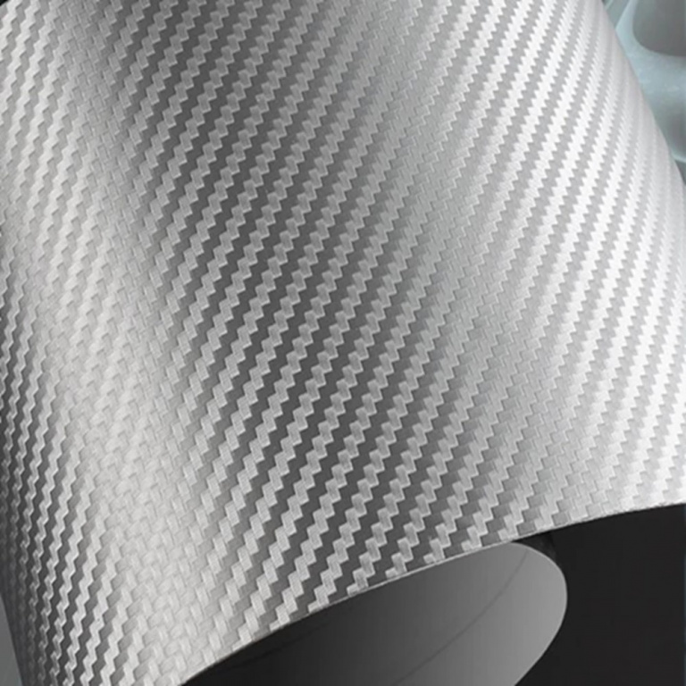 Folie Auto Carbon 3D Argintiu 127CM X 1M TCT-1600