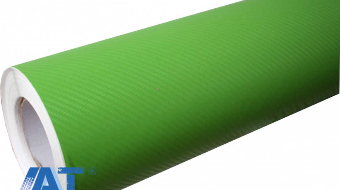 Folie auto carbon 3d texturata verde - colant auto 1.27 / (30M)