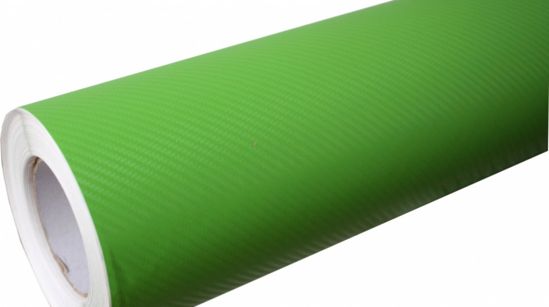 Folie auto carbon 3d texturata verde - colant auto 1.27 / (30M) CF329