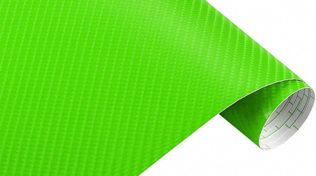 Folie Carbon 3D Verde Latime 1.27M 280716-4
