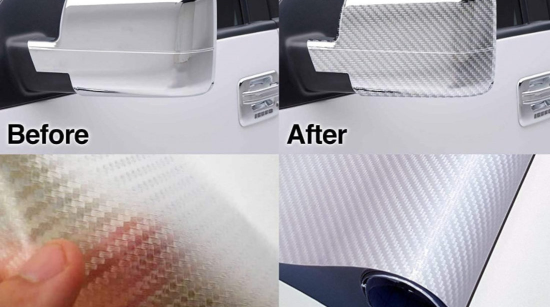 Folie colantare auto Carbon 3D Transparent (3m x 1,27m) AVX-K10268