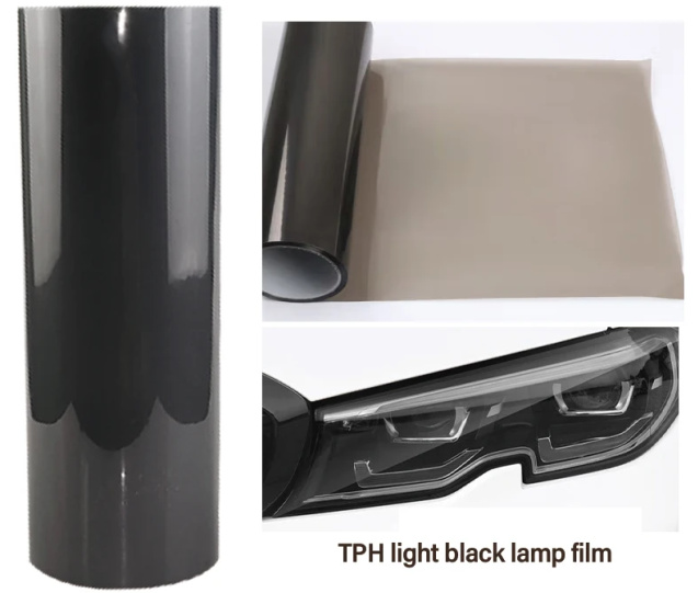 Folie Faruri / Stopuri Light Black Premium Negru 60cm x 7M 160925-5