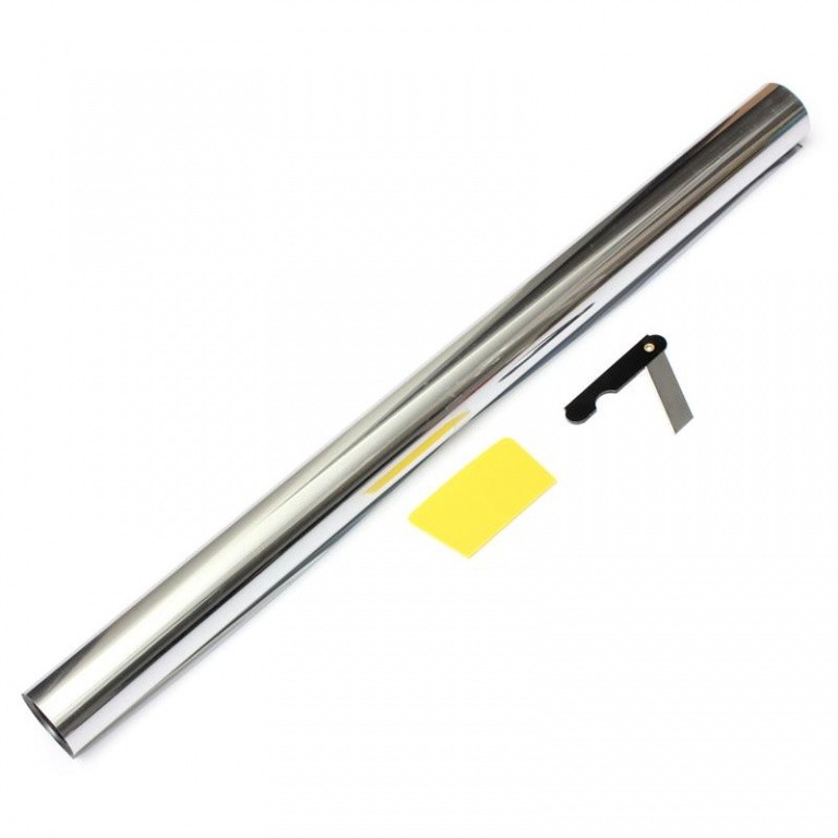 Folie Geamuri Auto Argintie / Silver / Crom / Oglinda VLT 5% 3M X 0.5M TCT-144