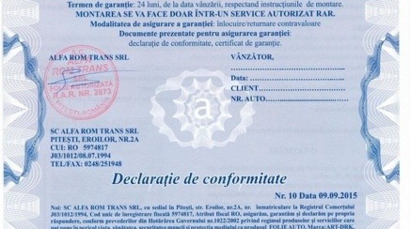 Folie geamuri auto omologata profesionala DRK 20% transparenta